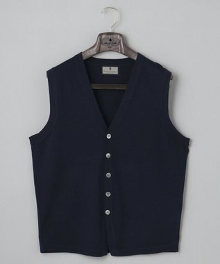 GOTAIRIKU ハイゲージニットベスト ネイビー系