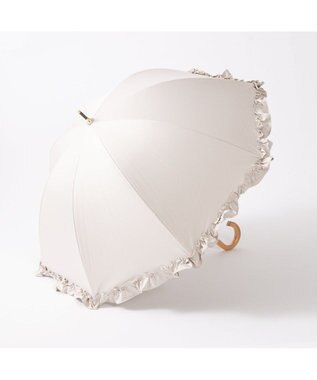 UNBILLION カシュネ cachenez / 【晴雨兼用】【日傘】 【UV カット率99.999.9％以上】PUビッグフリルショートパラソル ベージュ