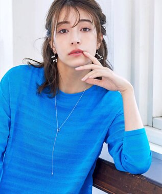 Tiaclasse 涙型ラリエットネックレス シルバー