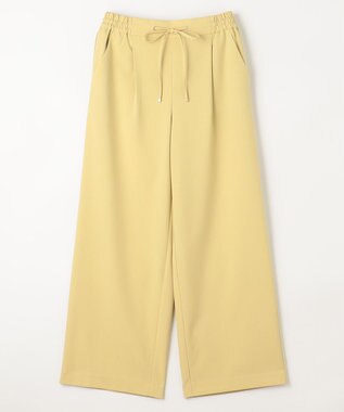 ANY 【ウエストゴム/ストレッチ/セットアップ可】イージィケアストレッチワイドパンツ イエロー
