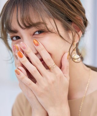 Tiaclasse 重ね付け風リング ゴールド