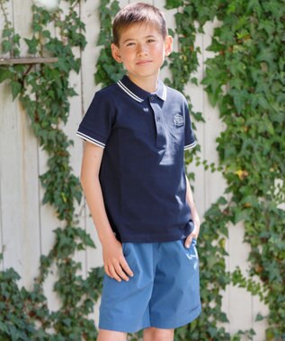 J.PRESS KIDS 【140-170cm】カノコ 半袖ポロシャツ ネイビー系