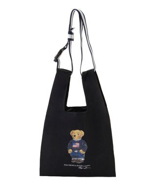 MOONBAT 【WEB限定】POLO RALPH LAUREN（ポロ ラルフ ローレン）ポロベア ベルト付き レインバッグ Sサイス ブラック