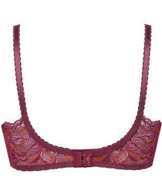 Wing ブラジャー 背中の段差をスムージング 脇高設計 脇から背中すっきり バストの脇流れをブロック 【後ろ姿きれいブラ】 ブラ KB2719 ウイング／ワコール エンジ