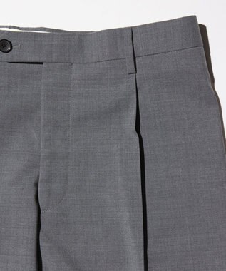 J.PRESS MEN 【WEB限定】【ストレッチ / ウォッシャブル可】ワンタックスラックス ライトグレー系