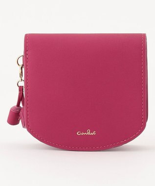 airlist 【カラフル・本革】コンパクト二つ折り財布　タッセル　Tassel ラズベリー