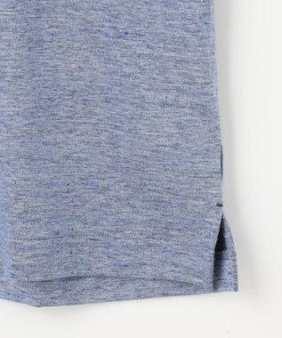 JOSEPH ABBOUD 【リネン素材/清涼感/吸水速乾】リネン天竺 ポロシャツ サックスブルー系