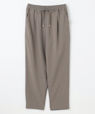 ANY L 【洗濯機可/接触冷感/UVケア】イージーケアライトストレッチテーパードパンツ モカ