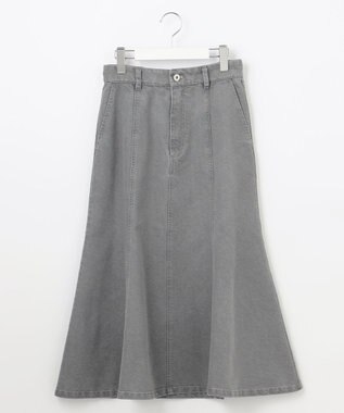 Feroux フレアレディーデニム スカート ライトグレー系