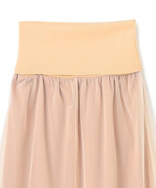 BEIGE， 【洗える】TAMARIX / ストレッチチュールIラインスカート Beige