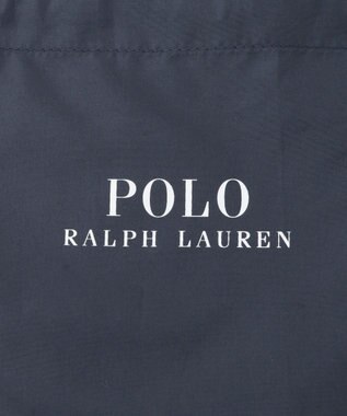 MOONBAT POLO RALPH LAUREN(ポロ ラルフローレン)  【C-zeroはっ水】ポケッタブルレインバッグ ポロポニーカラードット ネイビーブルー