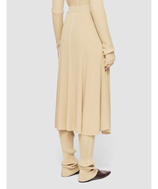 JOSEPH シルクブレンド　Aラインスカート Champagne