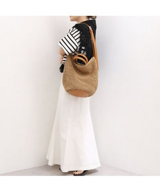 UNBILLION カシュカシュ cachecache / 丸底バケットクロッシュ2wayトート カゴバッグ キャメル