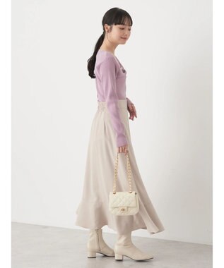 earth music&ecology ツイストリブラメニットプルオーバー Pink