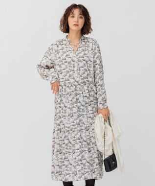 洗える】Ville de Paris プリント ティアード ワンピース / 23区  