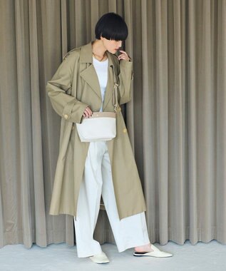 TOPKAPI 【Breath TOPKAPI】RIPPLE リプル スリム ミニショルダー バッグ アイボリー