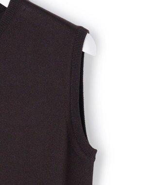 23区 【先行予約】プリーツニット ワンピース ダークブラウン系