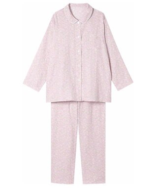 Wing パジャマ 長袖 長ズボン 綿100%(本体) 二重ガーゼ素材 レディース EP7043 ウイング／ワコール ピンク