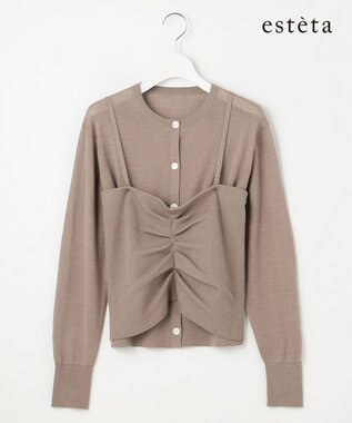 23区 【エステータ】ビスチェカーディガン
