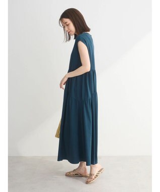 Green Parks ・ＳＵＧＡＲ　ＳＰＯＯＮ【ＣＯＯＬ】フレンチキリカエワンピ Dark Green