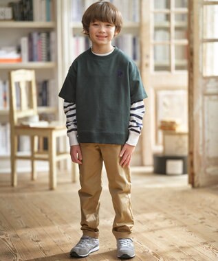 J.PRESS KIDS 【140-170cm】ツイル フルレングスパンツ ベージュ系