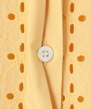 組曲 エンブロイダリーレース シャーティング ワンピース クリームイエロー系