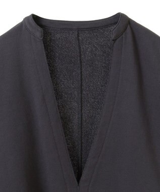 CRAFT STANDARD BOUTIQUE TC裏毛Ｖネックプルオーバー Black