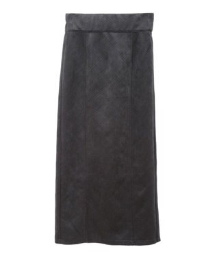 Green Parks ・ＥＬＥＮＣＡＲＥ　ＤＵＥ　エンボスナロースカート Charcoal Gray