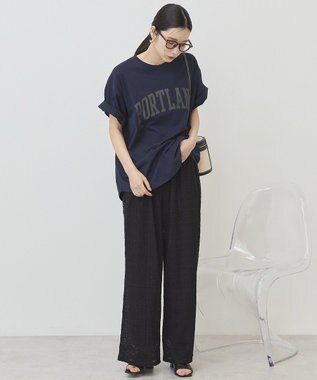 AMERICAN HOLIC サイドメローレースパンツ Black