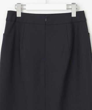 J.PRESS LADIES L BAHARIYE SOLID フレアースカート ネイビー系