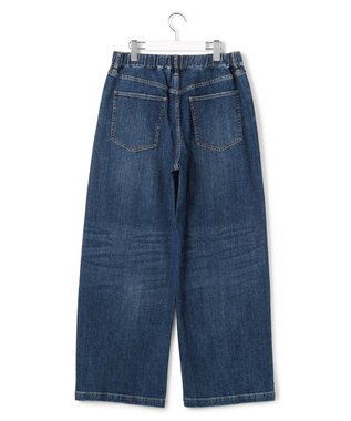 23区 L 【Lサイズ限定】23区DENIM ストレッチ ワイド パンツ ダルブルー系