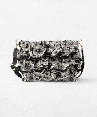 TOCCA 【美人百花掲載】【新色登場】FRILL POCHETTE ポシェット ブラック系1