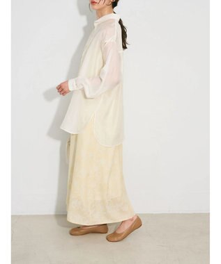 Green Parks ウ゛ィンテージフラワージャガードキャミワンピース Beige