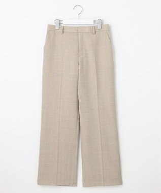 自由区 【セットアップ可】ライトウールトロピカル ストレートパンツ ベージュ系