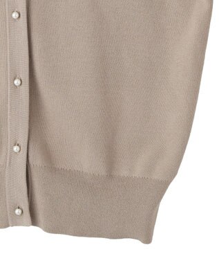 YECCA VECCA 2way袖リボンカーディガン Gray Beige