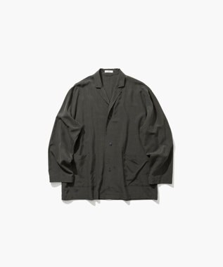 ATON SILK SUEDE | シャツジャケット CHARCOAL GRAY