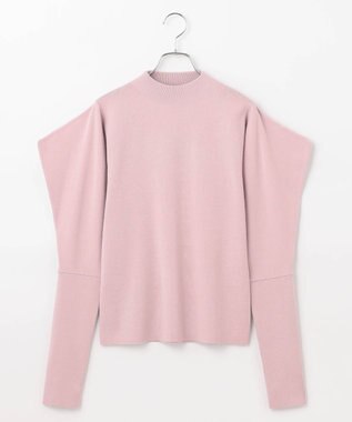 #Newans 【洗える】スクエアショルダーポイントニット ピンク