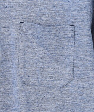 JOSEPH ABBOUD 【リネン素材/清涼感/吸水速乾】リネン天竺 ポロシャツ サックスブルー系