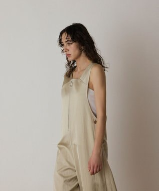 GRACE CONTINENTAL センタージップサロペット ベージュ