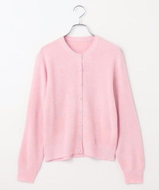 #Newans 【カシミヤ混】コンパクトニットカーディガン ローズ系
