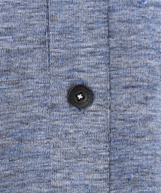 JOSEPH ABBOUD 【リネン素材/清涼感/吸水速乾】リネン天竺 ポロシャツ サックスブルー系