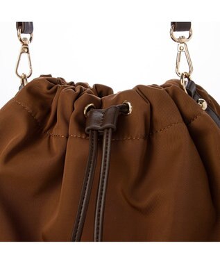 UNBILLION カカトゥ kakatoo / ドロストショルダーバッグ ブラウン