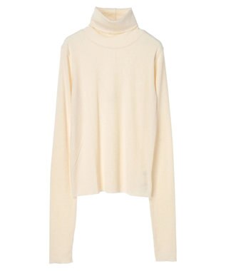 earth music&ecology ＴＲウールブレンドタートルネックプルオーバー Ivory