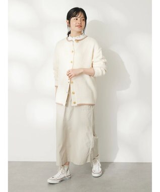 CRAFT STANDARD BOUTIQUE デザインポケットワークスカート Gray Beige