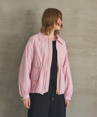 GRACE CONTINENTAL ナイロンパディングブルゾン ピンク