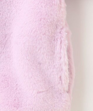 ANY KIDS アニマル耳 フェイクファー ブルゾン ラベンダー×ウサギ