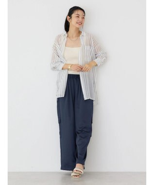 AMERICAN HOLIC シアーＣＯＯＬＷポケットシャツ Stripe