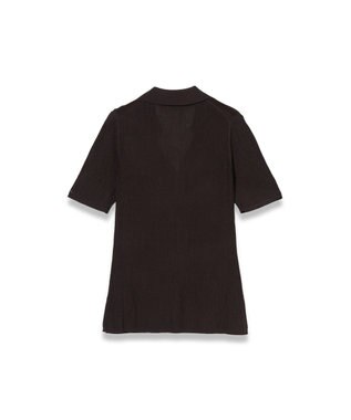 JOSEPH クリンクルヴィスコース　ポロトップ Espresso