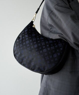 russet 2WAYショルダーバッグ【ナイロンジャガード】(CE-1446) Black/Navy