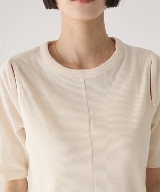 WEGO 【ANGIE VINTAGE】カットアウトリブトップス ホワイトアイボリー